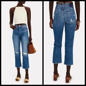 💕MOTHER SUPERIOR💕 Tomcat Jeans Playing With Scissors Cropped Straight Leg 30